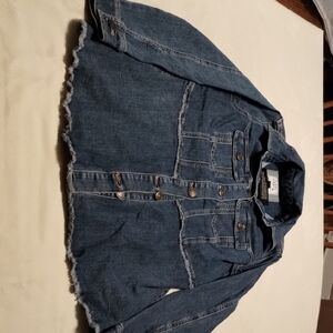 LOGO by Lori Goldstein Blue Jean Jacket